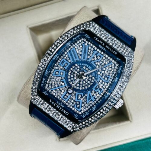 Franck Muller Style Diamond Watch – Luxury Iced-Out Edition