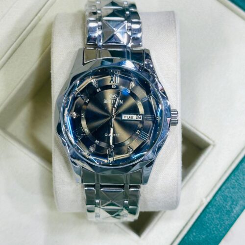 BestWin Luxury Quartz Watch – Elegant Stainless Steel Timepiece